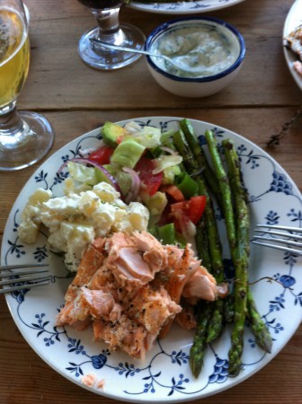 Sommarlunch på verandan